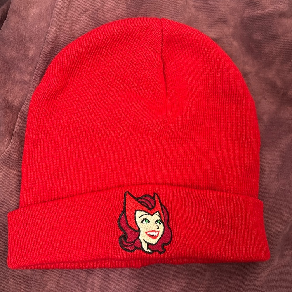 scarlet witch red beanie